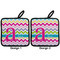 Colorful Chevron Pot Holders - Set of 2 APPROVAL