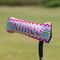 Colorful Chevron Putter Cover - On Putter
