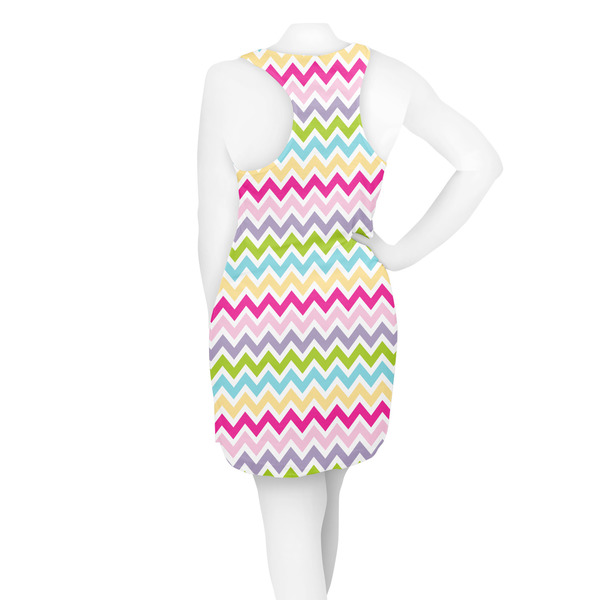 Colorful Chevron Racerback Dress - On Model - Back
