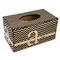 Colorful Chevron Rectangle Tissue Box Covers - Wood - Front