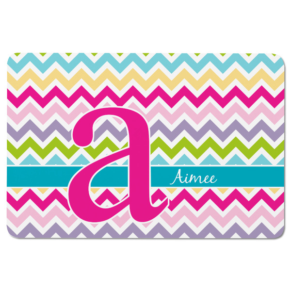 Colorful Chevron Rectangular Fridge Magnet - FRONT