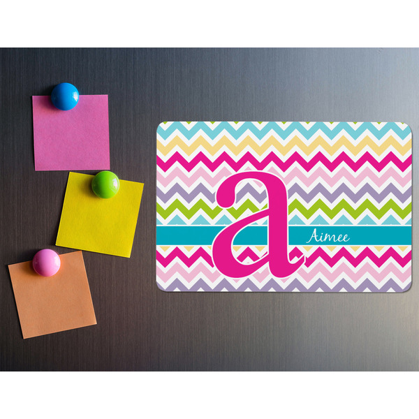 Colorful Chevron Rectangular Fridge Magnet - LIFESTYLE