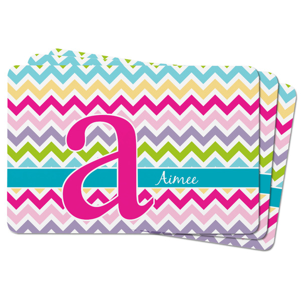 Colorful Chevron Rectangular Fridge Magnet - THREE