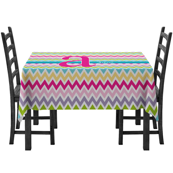 Custom Colorful Chevron Tablecloth (Personalized)