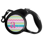 Colorful Chevron Retractable Dog Leash (Personalized)