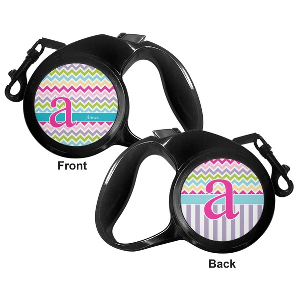 Colorful Chevron Retractable Dog Leash - Medium Large - Apvl