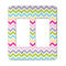 Colorful Chevron Rocker Light Switch Covers - Double - MAIN