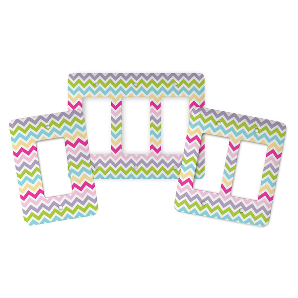 Colorful Chevron Rocker Light Switch Covers - Parent - ALL VARIATIONS