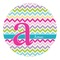 Colorful Chevron Round Decal