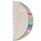 Colorful Chevron Round Linen Placemats - HALF FOLDED (single sided)