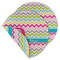 Colorful Chevron Round Linen Placemats - MAIN (Double-Sided)