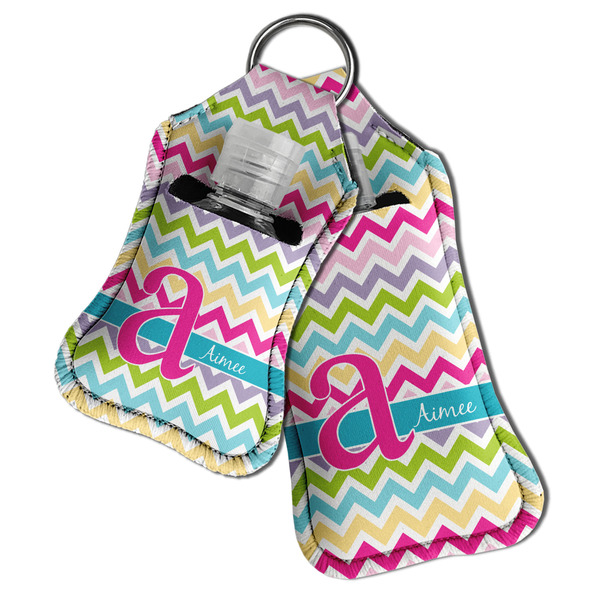 Colorful Chevron Sanitizer Holder Keychain - Both in Case (PARENT)