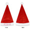 Colorful Chevron Santa Hats - Front and Back (Single Print) APPROVAL