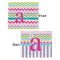 Colorful Chevron Security Blanket - Front & Back View