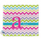 Colorful Chevron Security Blanket - Front View
