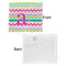 Colorful Chevron Security Blanket - Front & White Back View