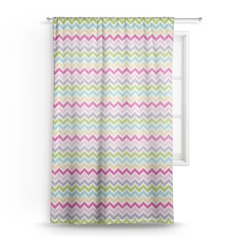 Colorful Chevron Sheer Curtain (Personalized)