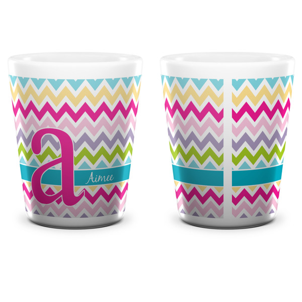 Colorful Chevron Shot Glass - White - APPROVAL