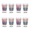 Colorful Chevron Shot Glass - White - Set of 4 - APPROVAL