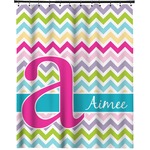 Colorful Chevron Extra Long Shower Curtain - 70"x84" (Personalized)
