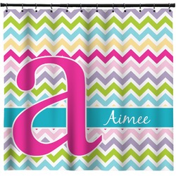 Colorful Chevron Shower Curtain - Custom Size (Personalized)