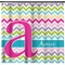 Colorful Chevron Shower Curtain (Personalized) (Non-Approval)