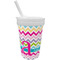 Colorful Chevron Sippy Cup with Straw (Personalized)