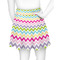 Colorful Chevron Skater Skirt - Back
