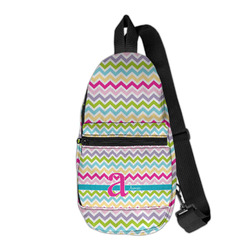 Colorful Chevron Sling Bag (Personalized)