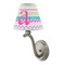 Colorful Chevron Small Chandelier Lamp - LIFESTYLE (on wall lamp)