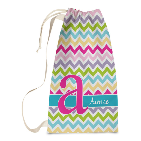 Custom Colorful Chevron Laundry Bags - Small (Personalized)