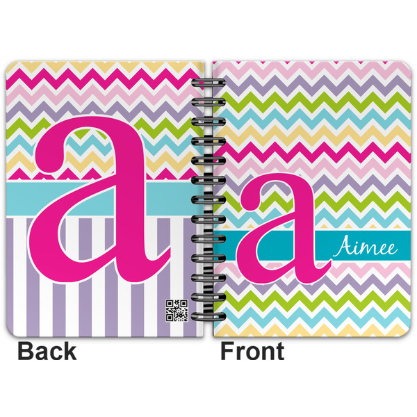 Colorful Chevron Spiral Journal 5 x 7 - Apvl