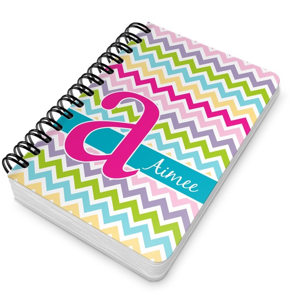 Colorful Chevron Spiral Journal 5 x 7 - Main