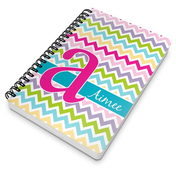 Colorful Chevron Spiral Journal 7 x 10 - Main