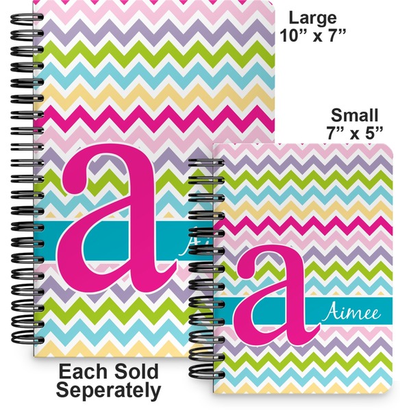 Colorful Chevron Spiral Journal - Comparison