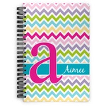 Colorful Chevron Spiral Notebook (Personalized)