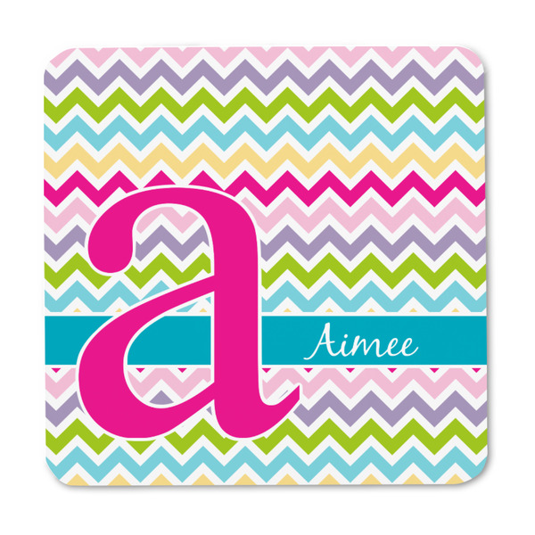 Colorful Chevron Square Fridge Magnet - FRONT