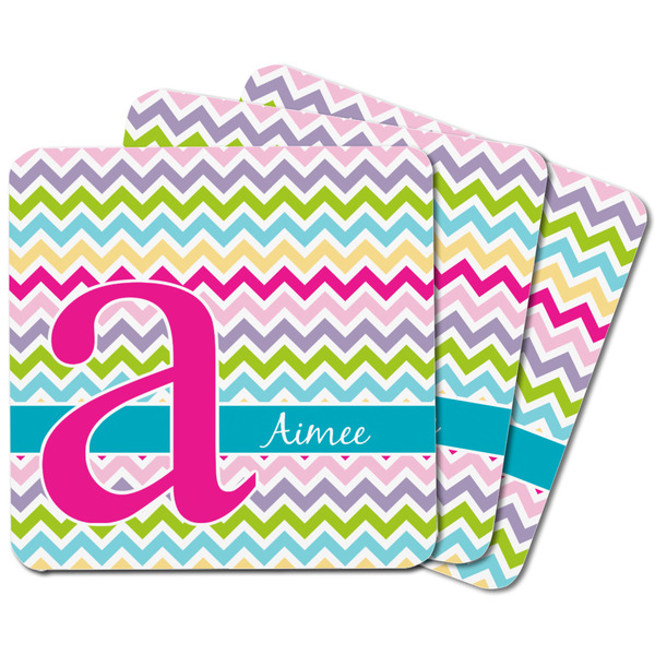 Colorful Chevron Square Fridge Magnet - MAIN