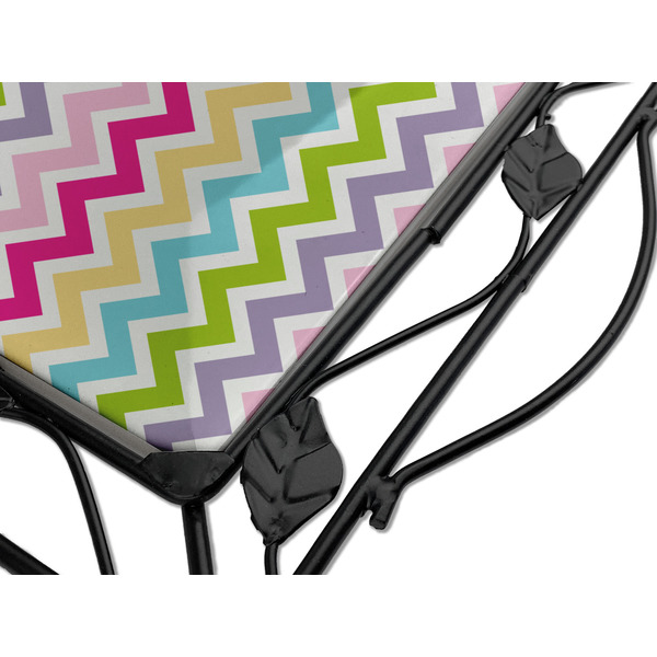Colorful Chevron Square Trivet - Detail
