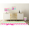 Colorful Chevron Square Wall Decal Wooden Desk