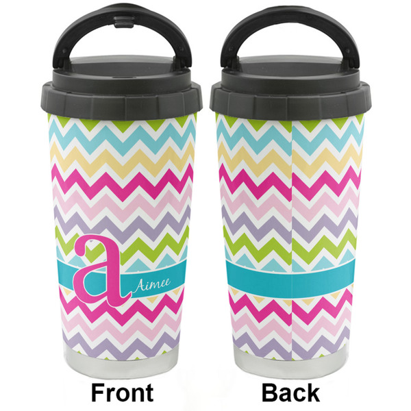 Colorful Chevron Stainless Steel Travel Cup - Apvl
