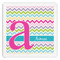 Colorful Chevron Paper Dinner Napkin - Front View