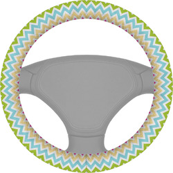 Colorful Chevron Steering Wheel Cover (Personalized)