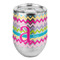 Colorful Chevron Stemless Wine Tumbler - Full Print (Personalized)