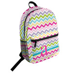 Colorful Chevron Student Backpack (Personalized)
