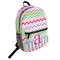 Colorful Chevron Student Backpack Front