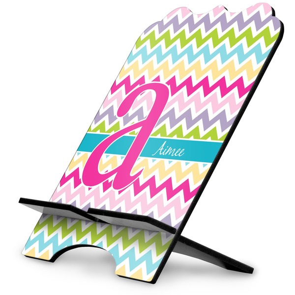 Custom Colorful Chevron Stylized Tablet Stand (Personalized)