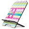 Colorful Chevron Stylized Tablet Stand - Side View