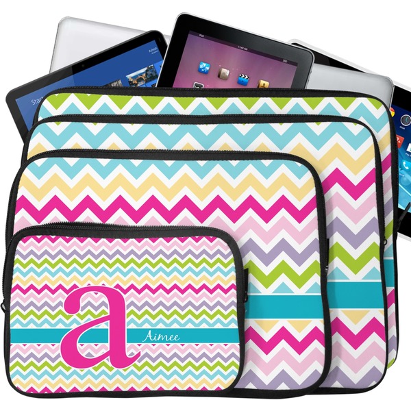 Colorful Chevron Tablet & Laptop Case Sizes