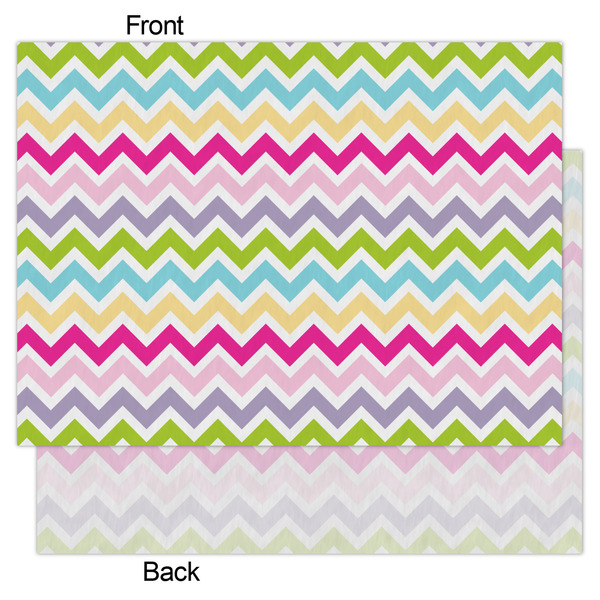 Colorful Chevron Tissue Paper - Heavyweight - Large - Front & Back